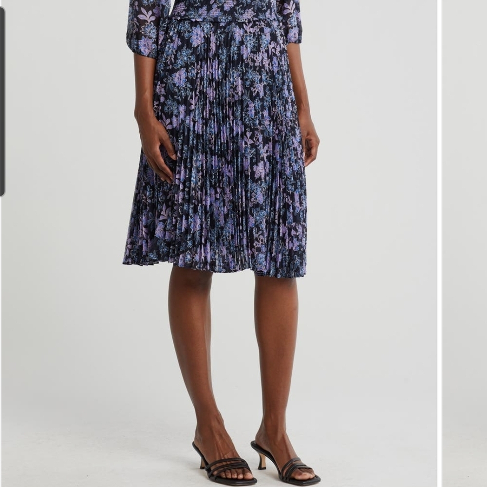 Nanette Nanette Lepore Floral Pleated Dress